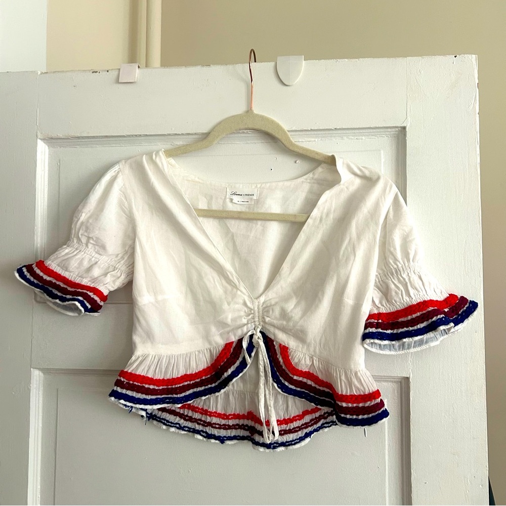 Lovers & Friends summer white top XS